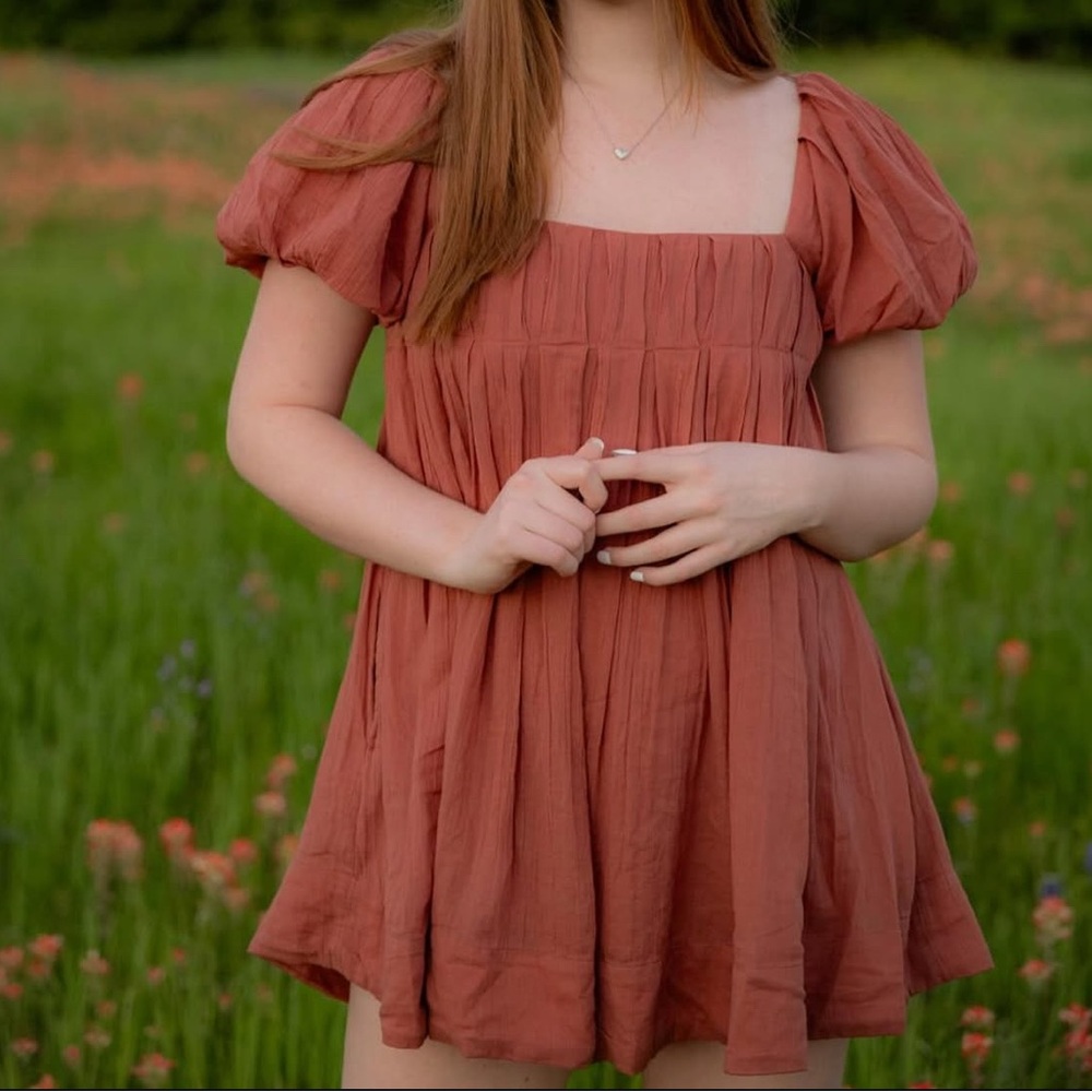 Red Backless Mini Dress